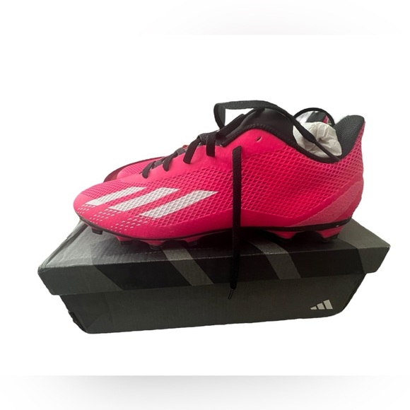 Adidas Men’s Speedportal 4 Adult Flexible Soccer Cleats in Pink/Black in size 11 - Picture 3 of 9